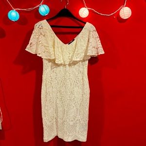 Ralph Lauren white lace dress